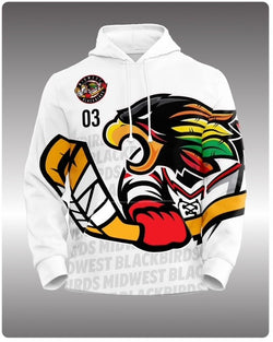 MIDWEST BLACKBIRDS GAME DAY HOODIE-WHITE