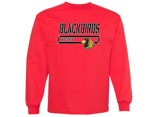 Midwest Blackbirds - Team Long sleeve Tee Red