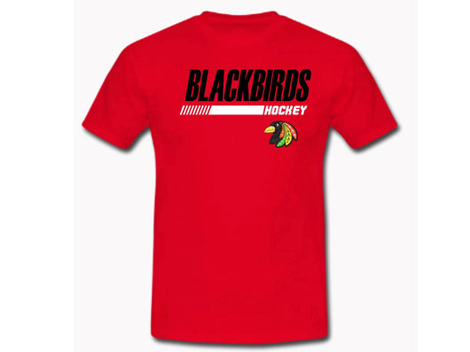 Midwest Blackbirds Koi Tri Blend Locker Room Tee Red