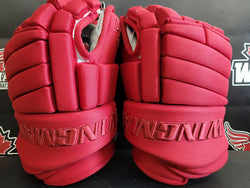 Wingman Sports Pro Hockey Gloves Red